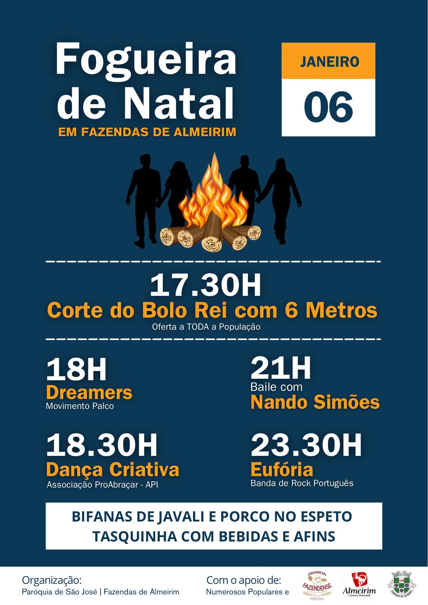 Dreamers na Fogueira de Natal