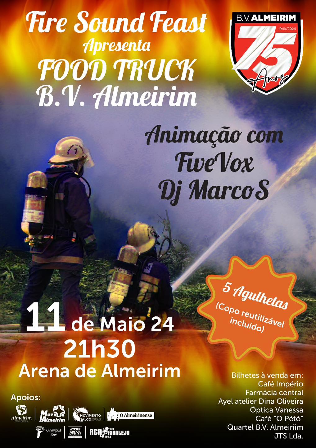 Noite de festa na AHBVA – "Fire Sound Feast"